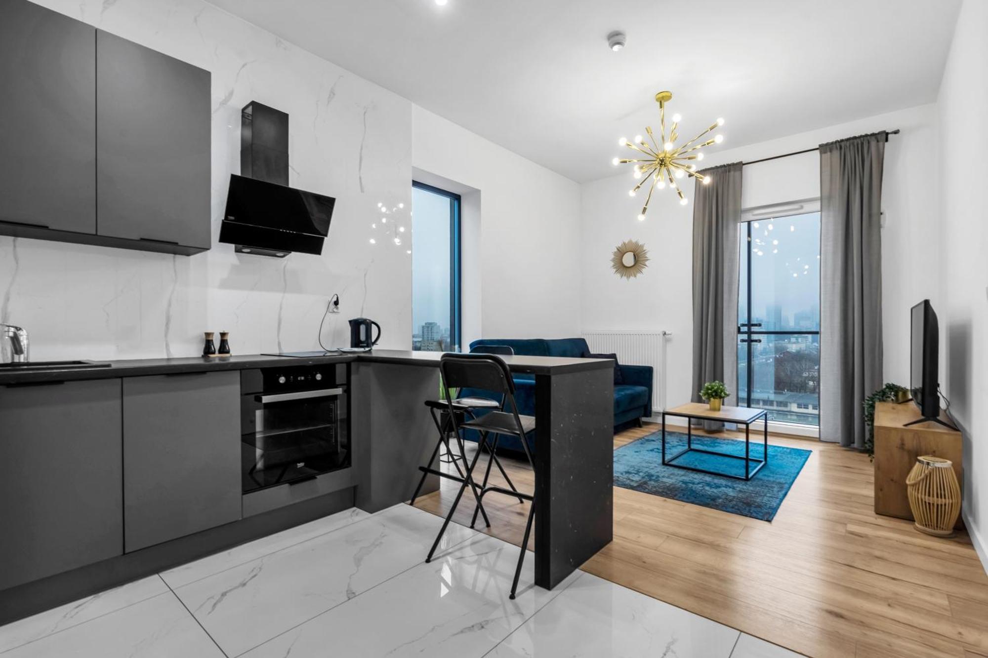 Warsaw Business Apartments - Air Conditioning, 10Th Floor, City View, Balcony - By Rentujemy Luaran gambar